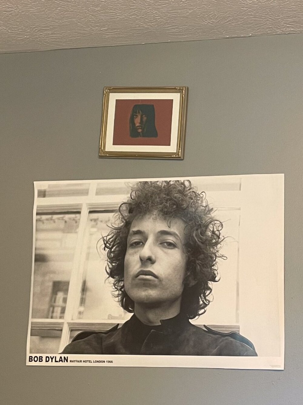 FRAMED BOB DYLAN MAYFAIR HOTEL 1966 POSTER